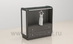 Стойка для одежды с зеркалом торговое оборудование МОДНЫЙ ШОПИНГ