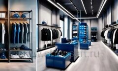 Дизайн интерьера 2 магазина спортивной одежды торговое оборудование АТЛАНТ Дизайн 07
