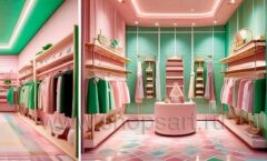 Дизайн детского магазина торговое оборудование АКВАРЕЛИ Дизайн 01