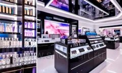 Дизайн интерьера магазина косметики торговое оборудование НАТУРЕЛЬ Дизайн 02