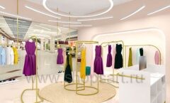 Дизайн интерьера магазина одежды торговое оборудование ЗОЛОТАЯ ЛИНИЯ Дизайн 15