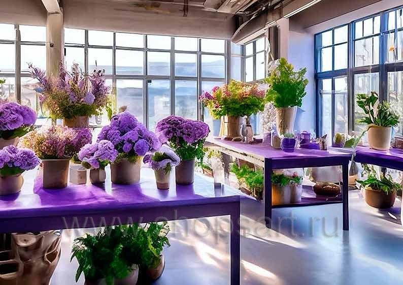 Дизайн интерьера магазина цветов