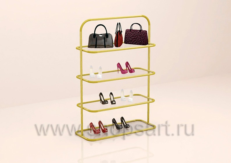 Островная стойка с полками торговое оборудование ЗОЛОТАЯ ЛИНИЯ