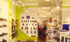 Торговое оборудование отдела детской обуви магазина Винни Рублевское шоссе коллекция СИНИЙ ВЕТЕР Фото 6