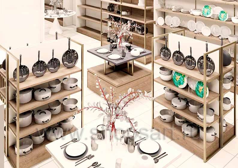 Торговое оборудование для магазинов посуды БОГЕМИЯ