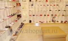 Торговое оборудование отдела детской обуви магазина Винни ТЦ Dream House Барвиха коллекция КОФЕ С МОЛОКОМ Фото 04